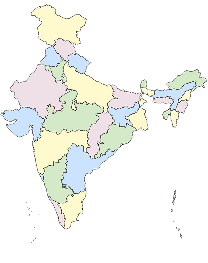 Map Of India India Political Map 48 H X 39 92 W Vinyl 